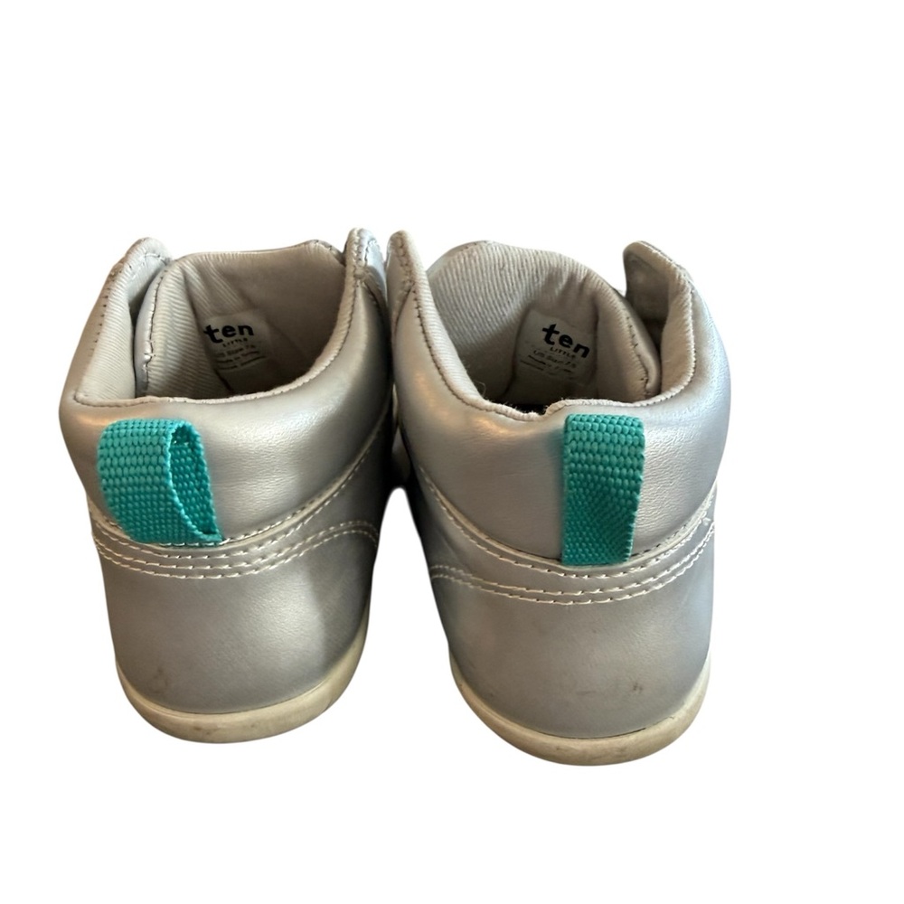 Ten Little Silver Everyday Hightop Unisex Vegan Sneakers 7.5 - Picture 5 of 6